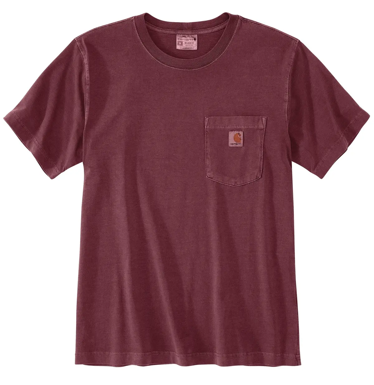 Relaxed Fit Lightweight Short-Sleeve Garment Dyed Pocket T-Shirt 1