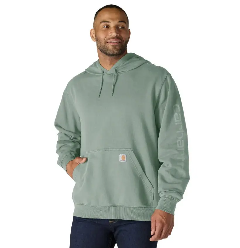 Men's Relaxed Fit Garment Dyed French Terry Graphic Sweatshirt 1