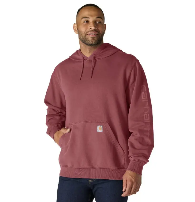Men's Relaxed Fit Garment Dyed French Terry Graphic Sweatshirt 1