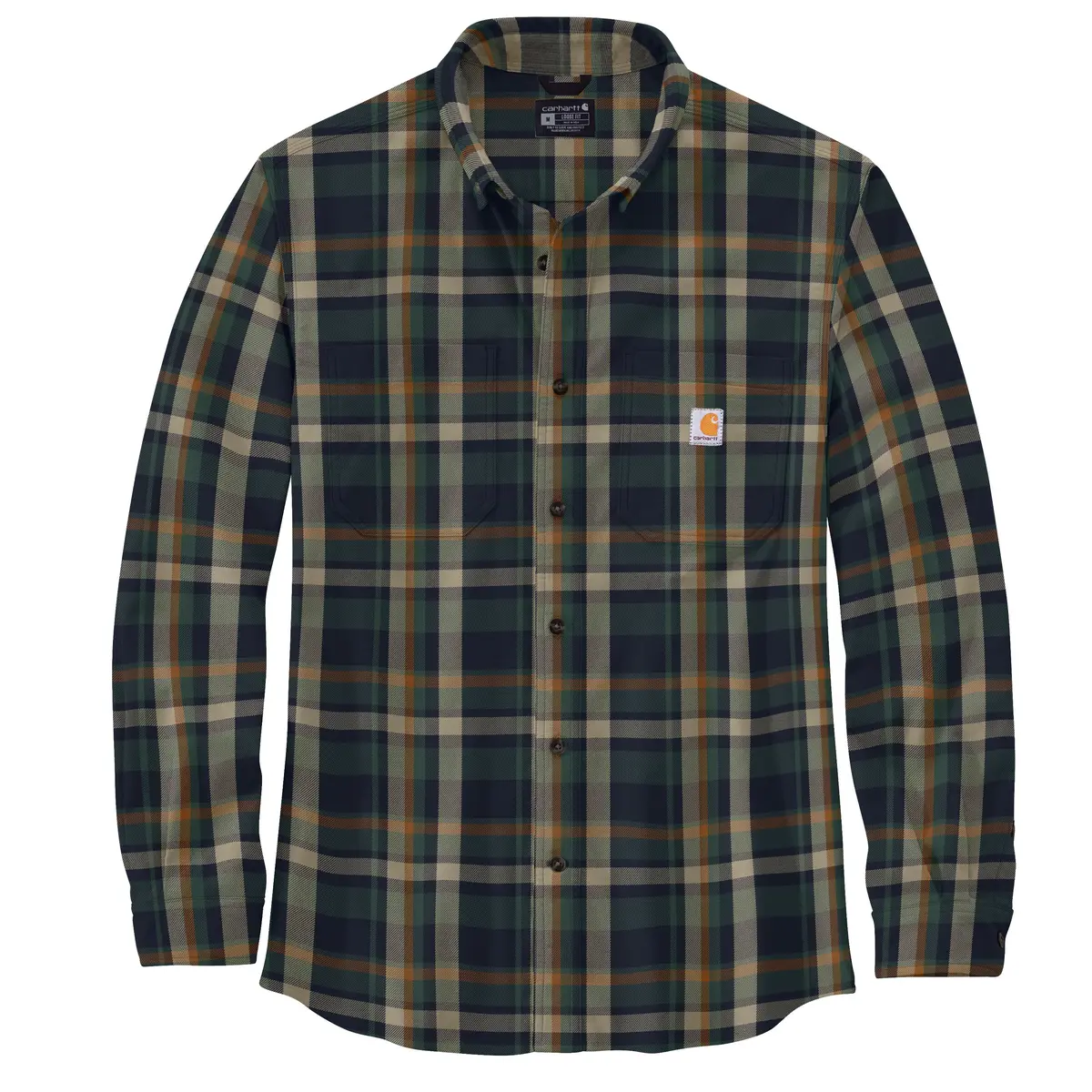 Men's Relaxed Fit Flannel Sherpa-Lined Shirt Jac 1