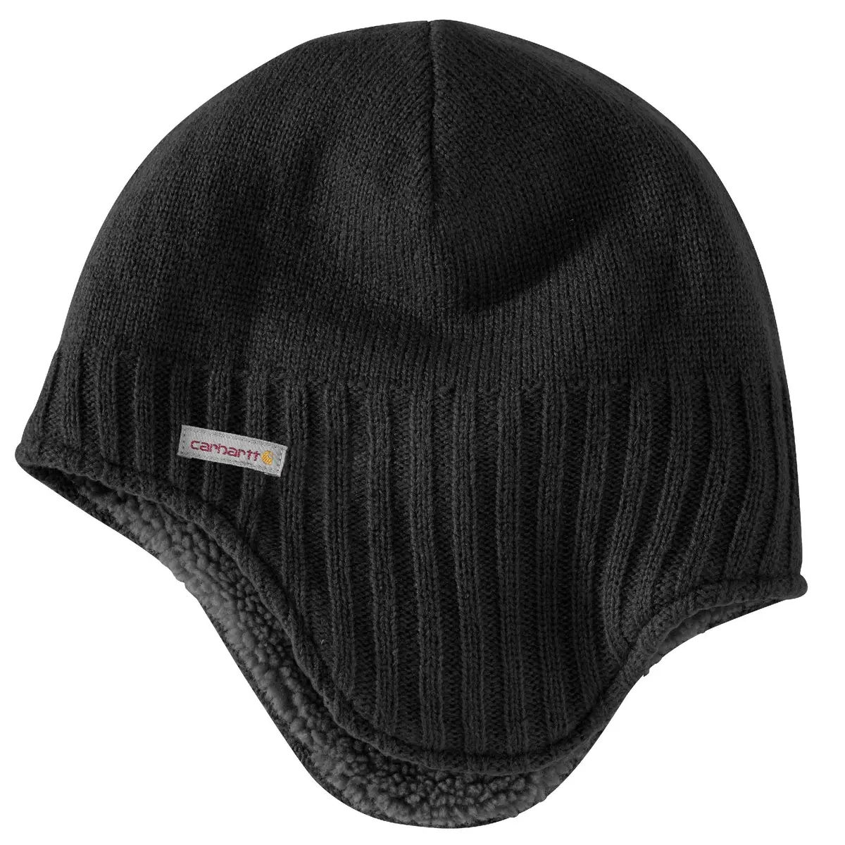 Knit Sherpa Lined Earflap Hat 1