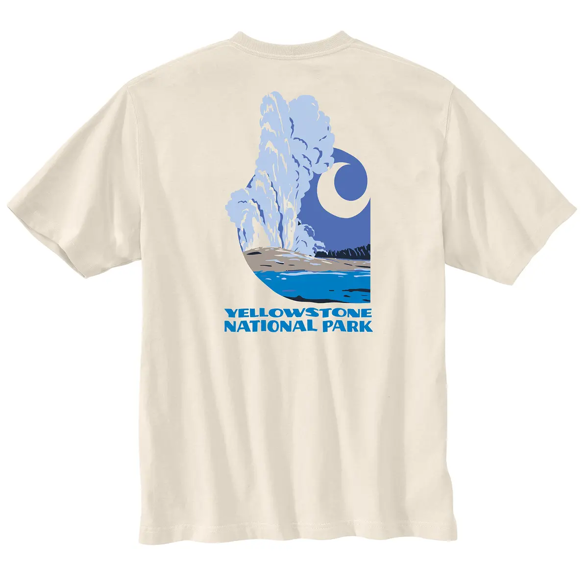 Men's Relaxed Fit Heavyweigh Short-Sleeve Yellowstone National Park Graphic T-Shirt 2