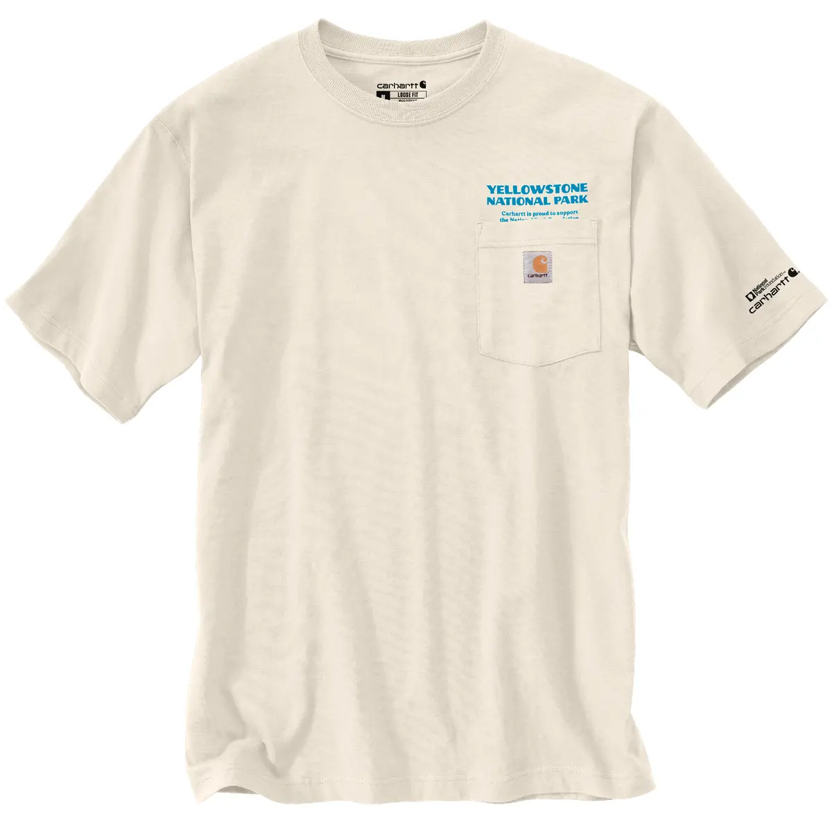 Men's Relaxed Fit Heavyweigh Short-Sleeve Yellowstone National Park Graphic T-Shirt 1