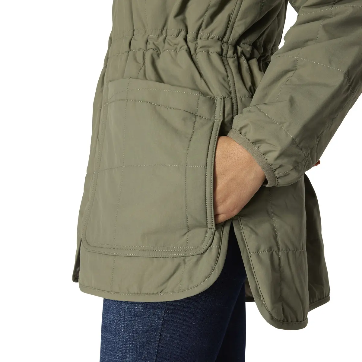 Women's Rain Defender Loose Fit Lightweight Insulated Hooded Coat 3