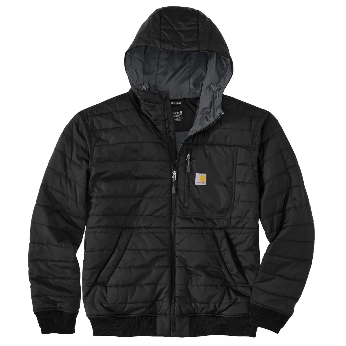 Men's Rain Defender Relaxed Fit Lightweight Insulated Hooded Jacket 1