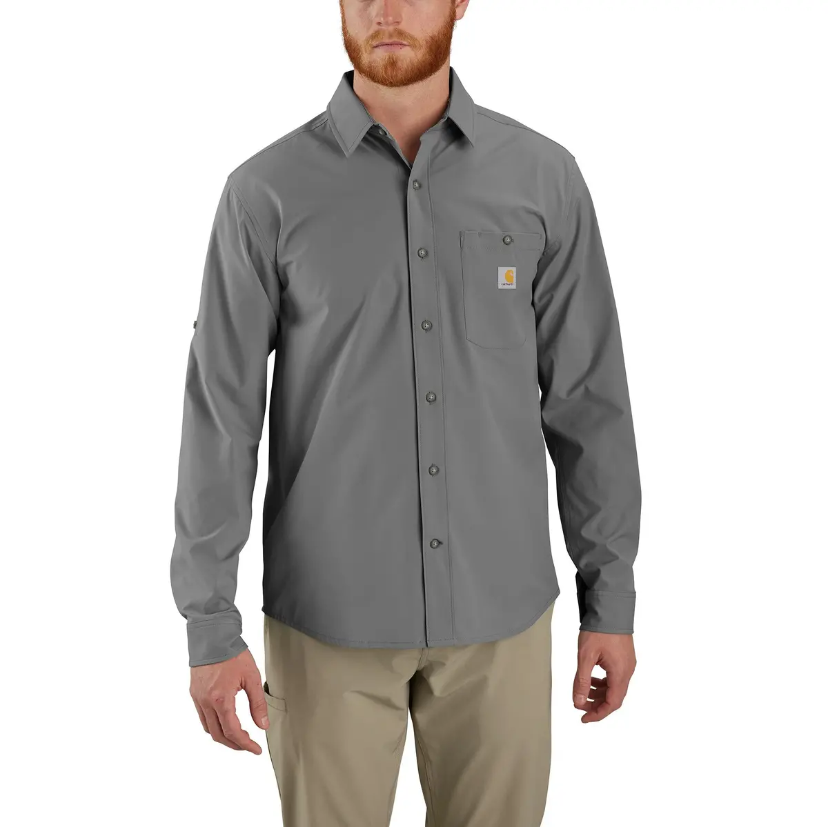 Men's Force Sun Defender Relaxed Fit Lightweight Long-Sleeve Shirt 1