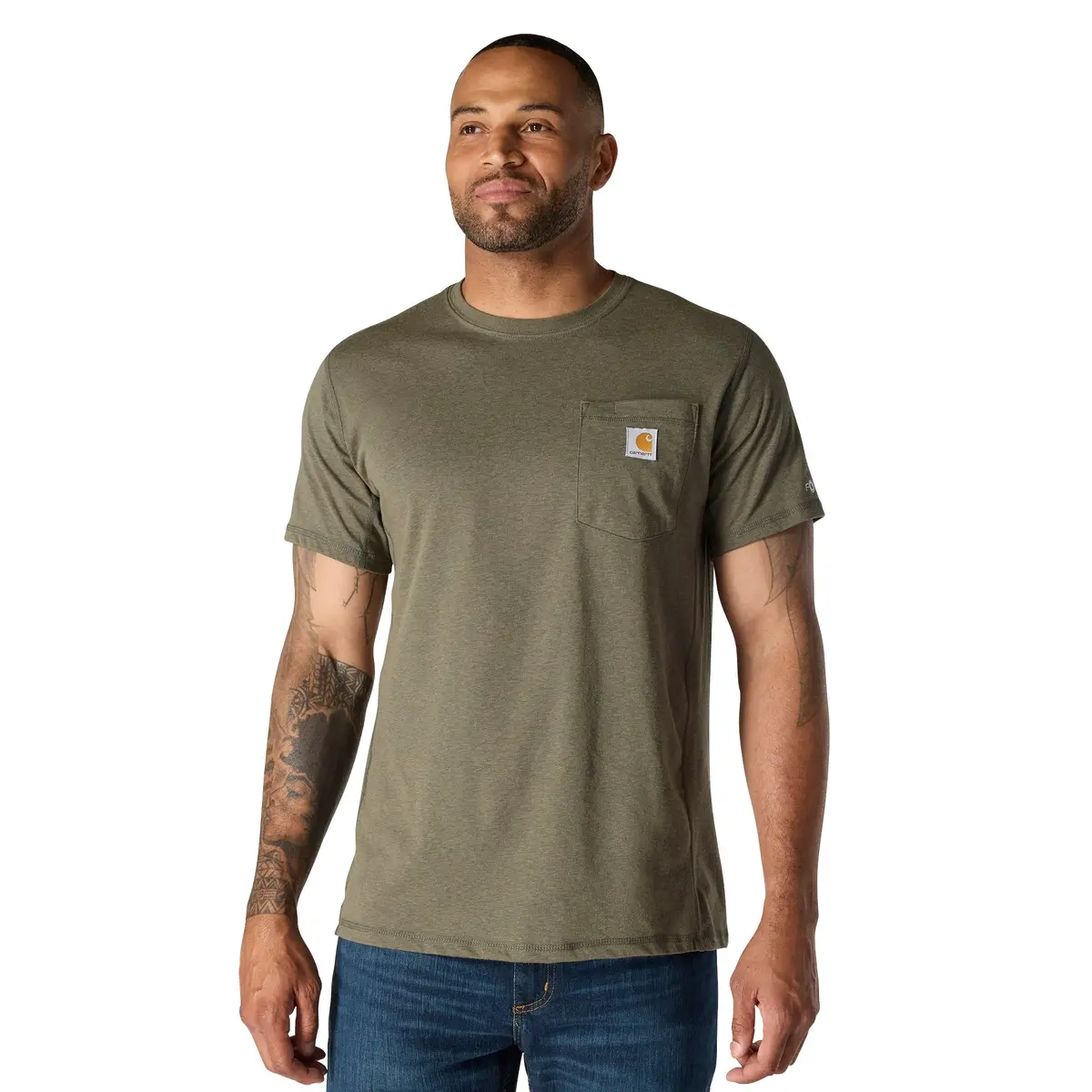 Men's Force Relaxed Fit Midweight Short-Sleeve Pocket T-Shirt - (Tall) 1