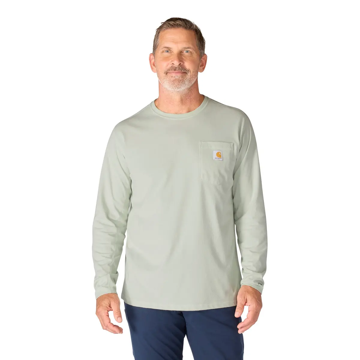 Men's Force Relaxed Fit Midweight Long-Sleeve Pocket T-Shirt 1