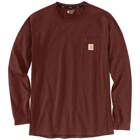Men's Force Relaxed Fit Midweight Long-Sleeve Pocket T-Shirt - (Tall) 1