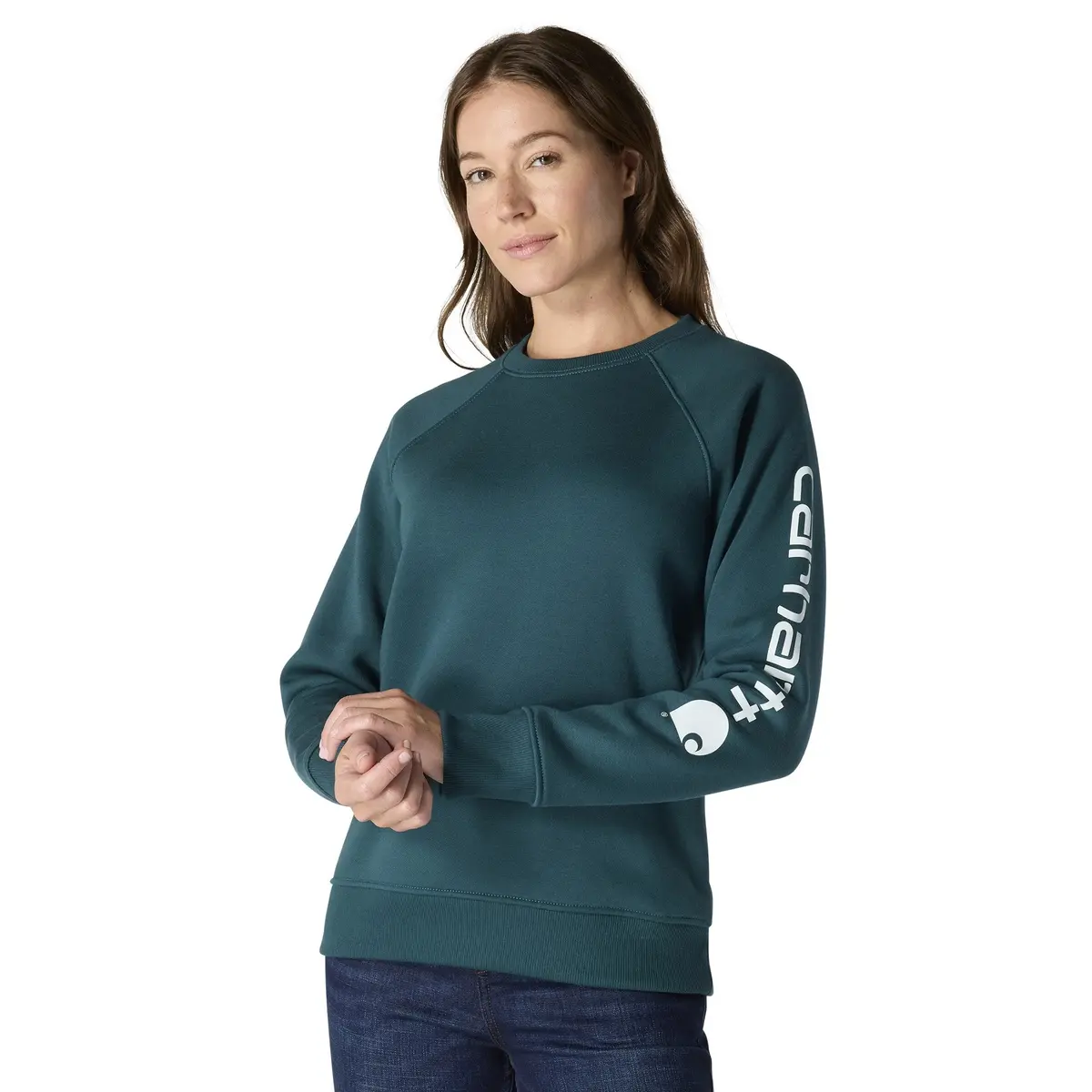 Women's Relaxed Fit Midweight Graphic Crewneck Sweatshirt 1