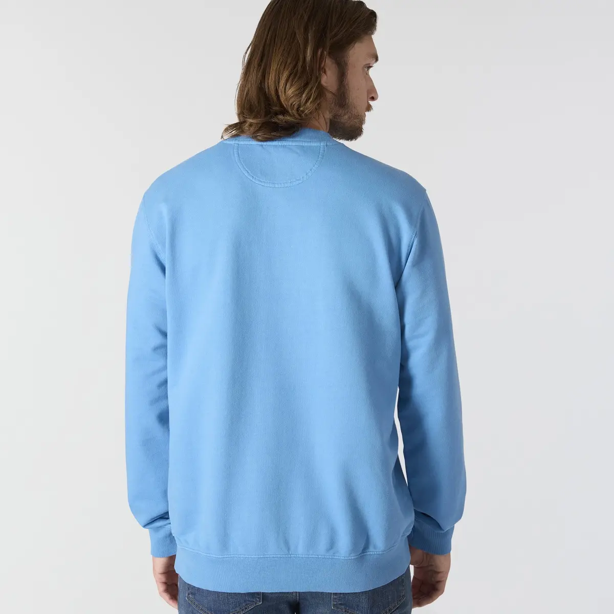Men's Relaxed Fit Garment Dyed French Terry Crewneck Sweatshirt 2