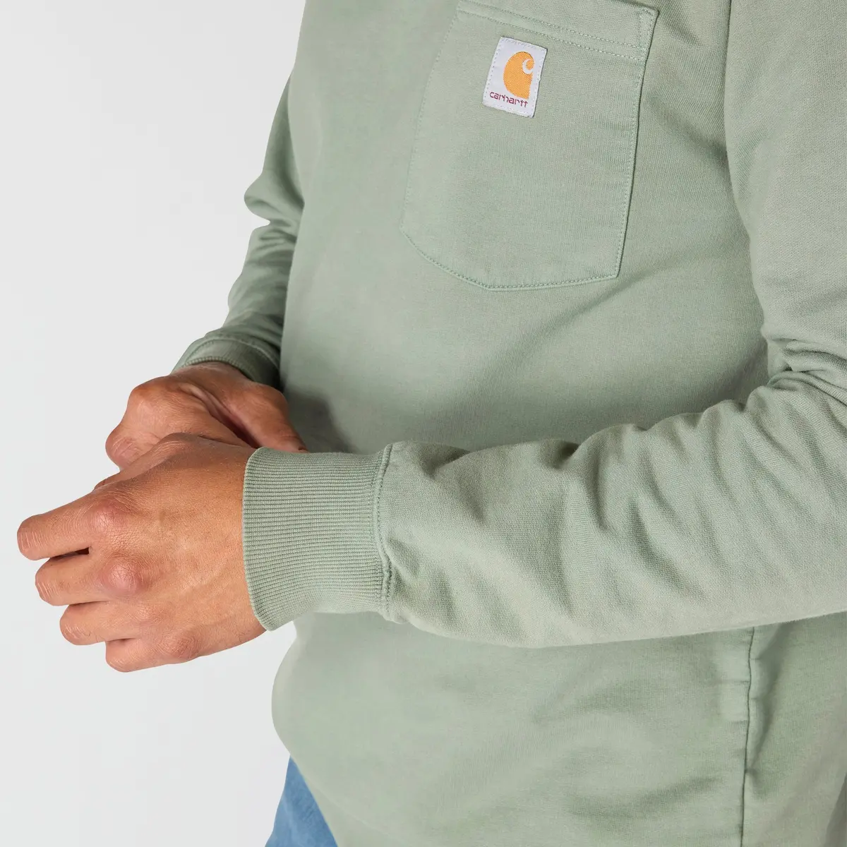 Men's Relaxed Fit Garment Dyed French Terry Crewneck Sweatshirt 5