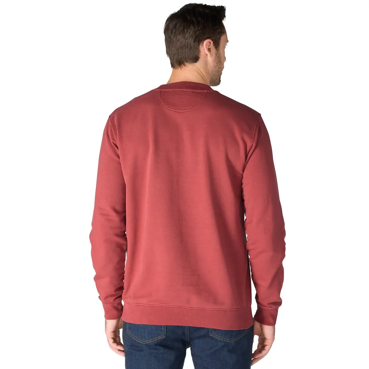 Men's Relaxed Fit Garment Dyed French Terry Crewneck Sweatshirt 2