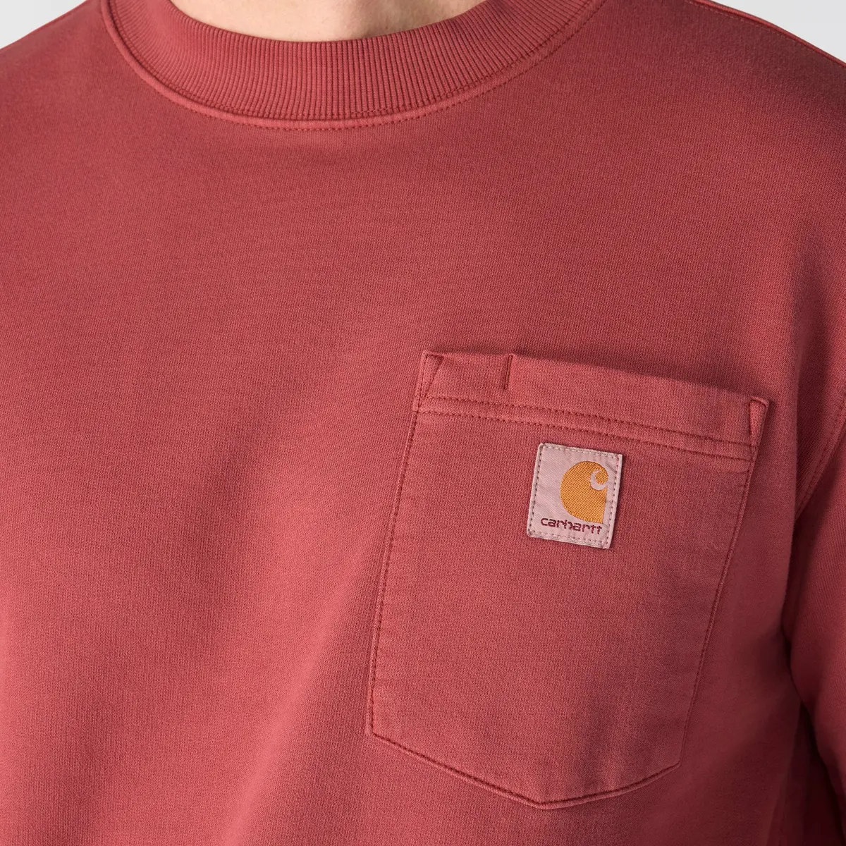 Men's Relaxed Fit Garment Dyed French Terry Crewneck Sweatshirt 4