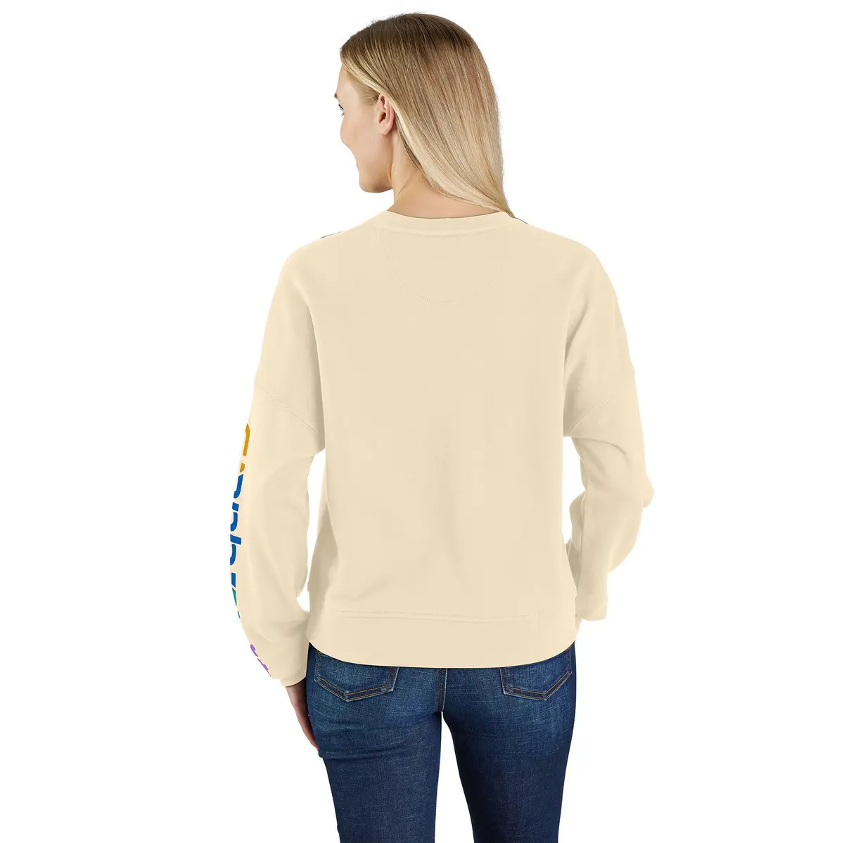 Women's Tencel Fiber Series Loose Fit Sleeve Graphic Sweatshirt 2