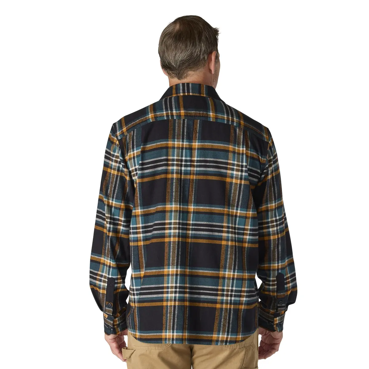 Men's Relaxed Fit Midweight Flannel Long-Sleeve Plaid Shirt 2