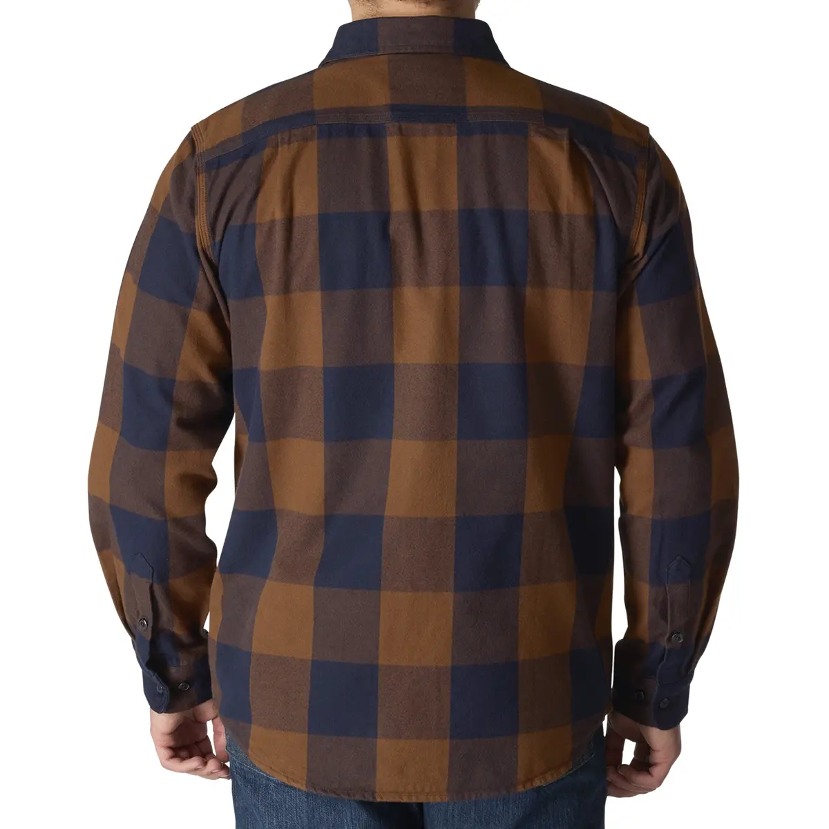 Men's Loose Fit Heavy Weight Flannel Long Sleeve Plaid Shirt - Tall 2