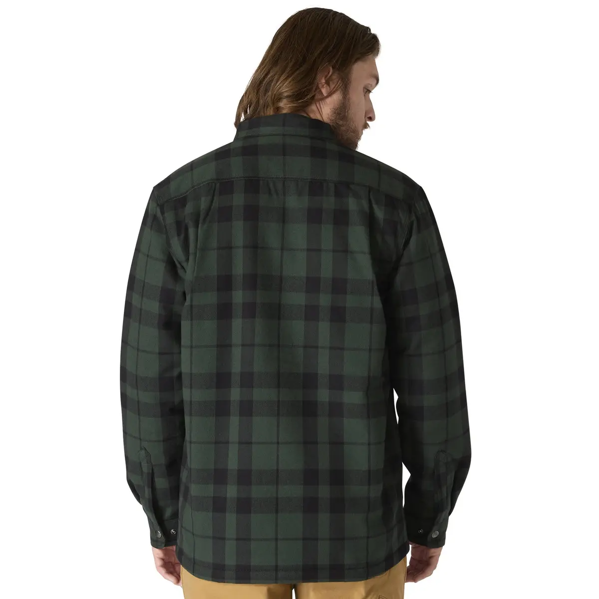Men's Relaxed Fit Flannel Sherpa-Lined Shirt Jac 2