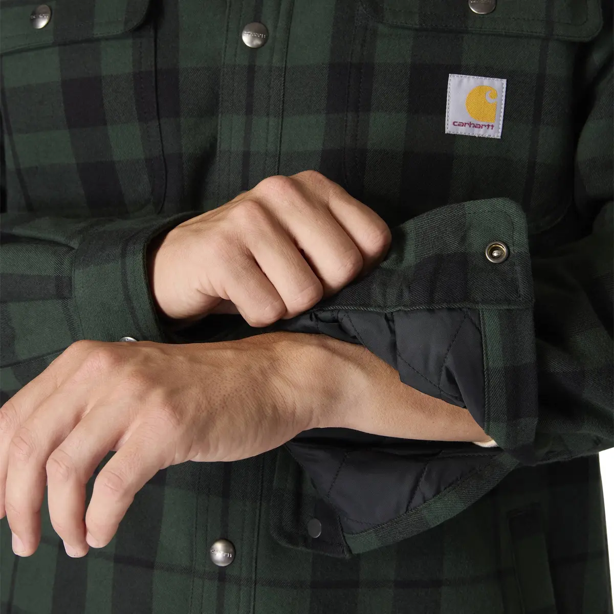 Men's Relaxed Fit Flannel Sherpa-Lined Shirt Jac 5