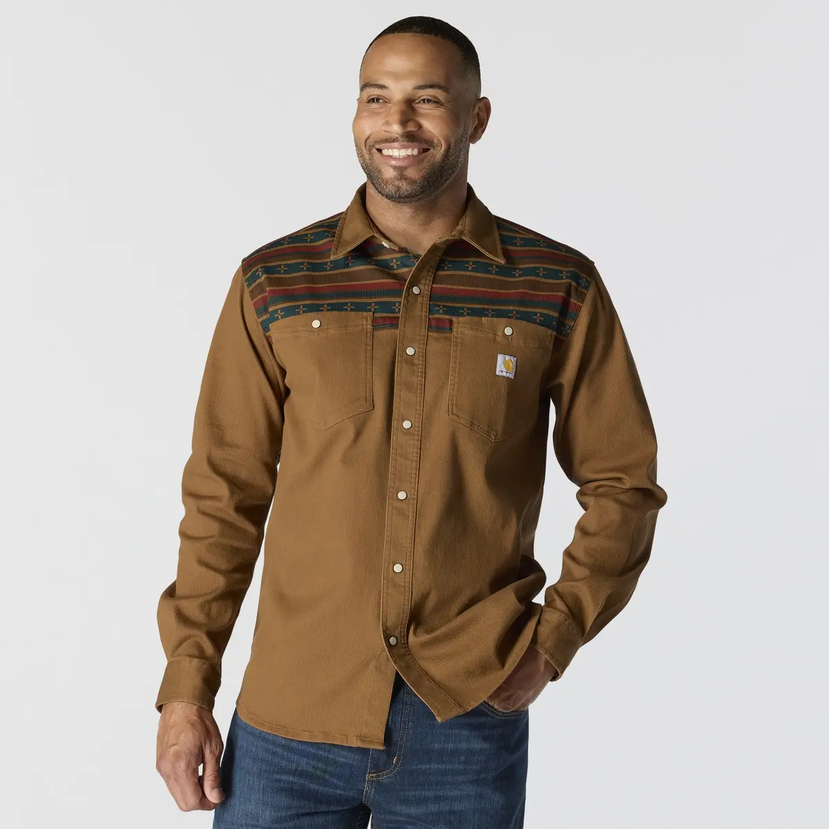 Men's Montana Relaxed Fit Cordoroy Long Sleeve Shirt 1