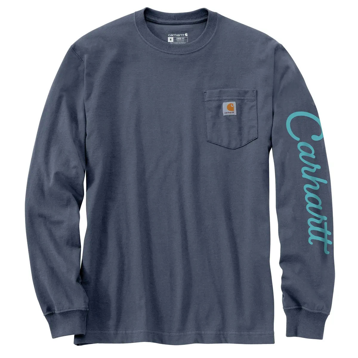 Men's Loose Fit Heavyweight Long Sleeve Dog Graphic Shirt 2
