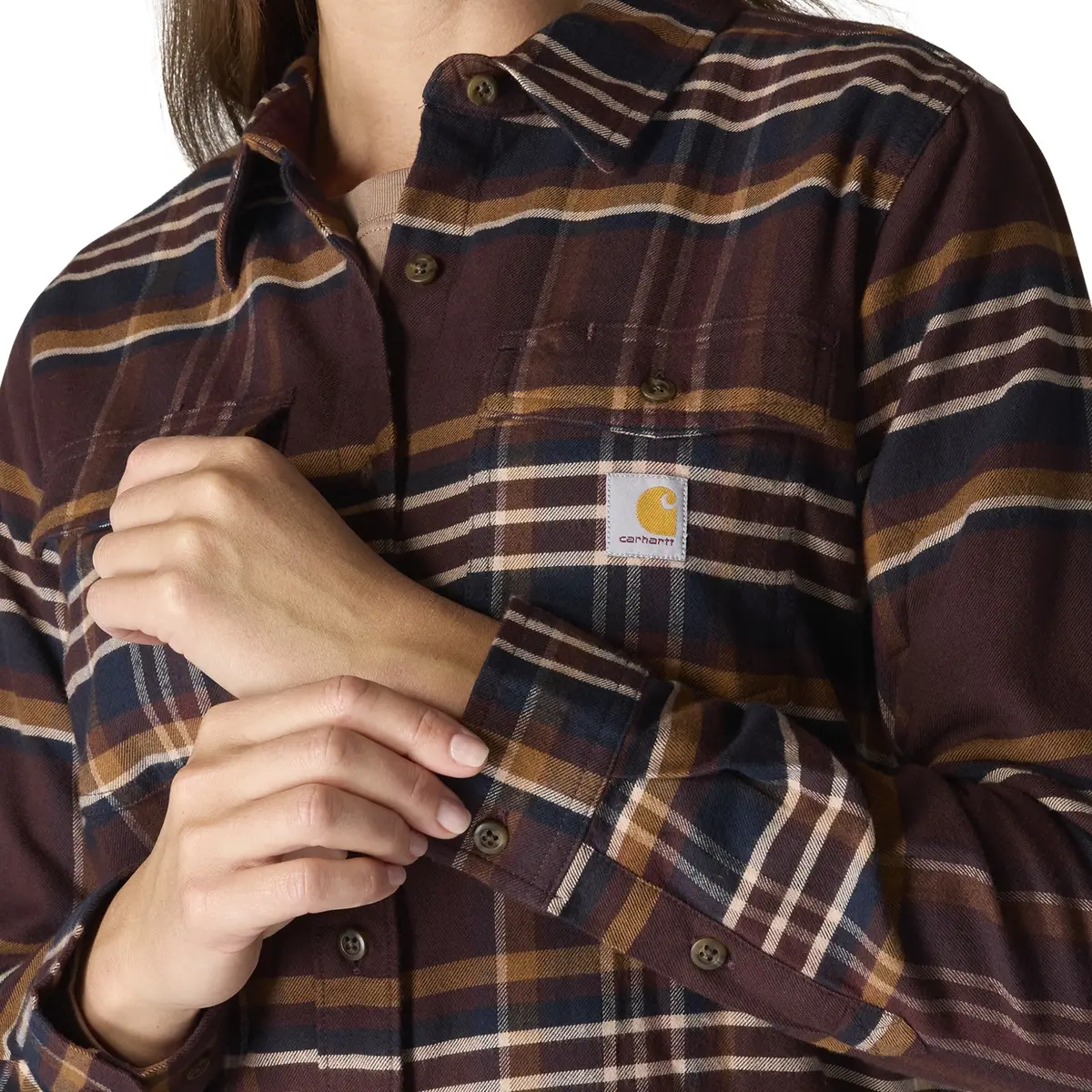 Women's Tencel Fiber Series Relaxed Fit Plaid Shirt 3