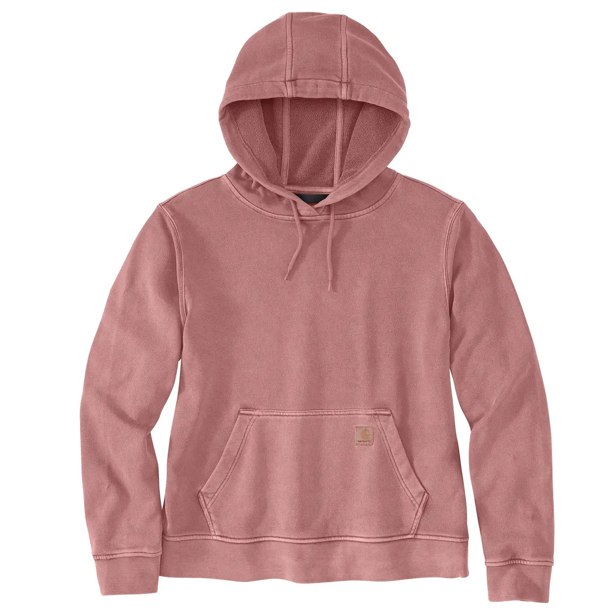 Women's Relaxed Fit Midweight Garment Dye French Terry Hooded Sweatshirt 1