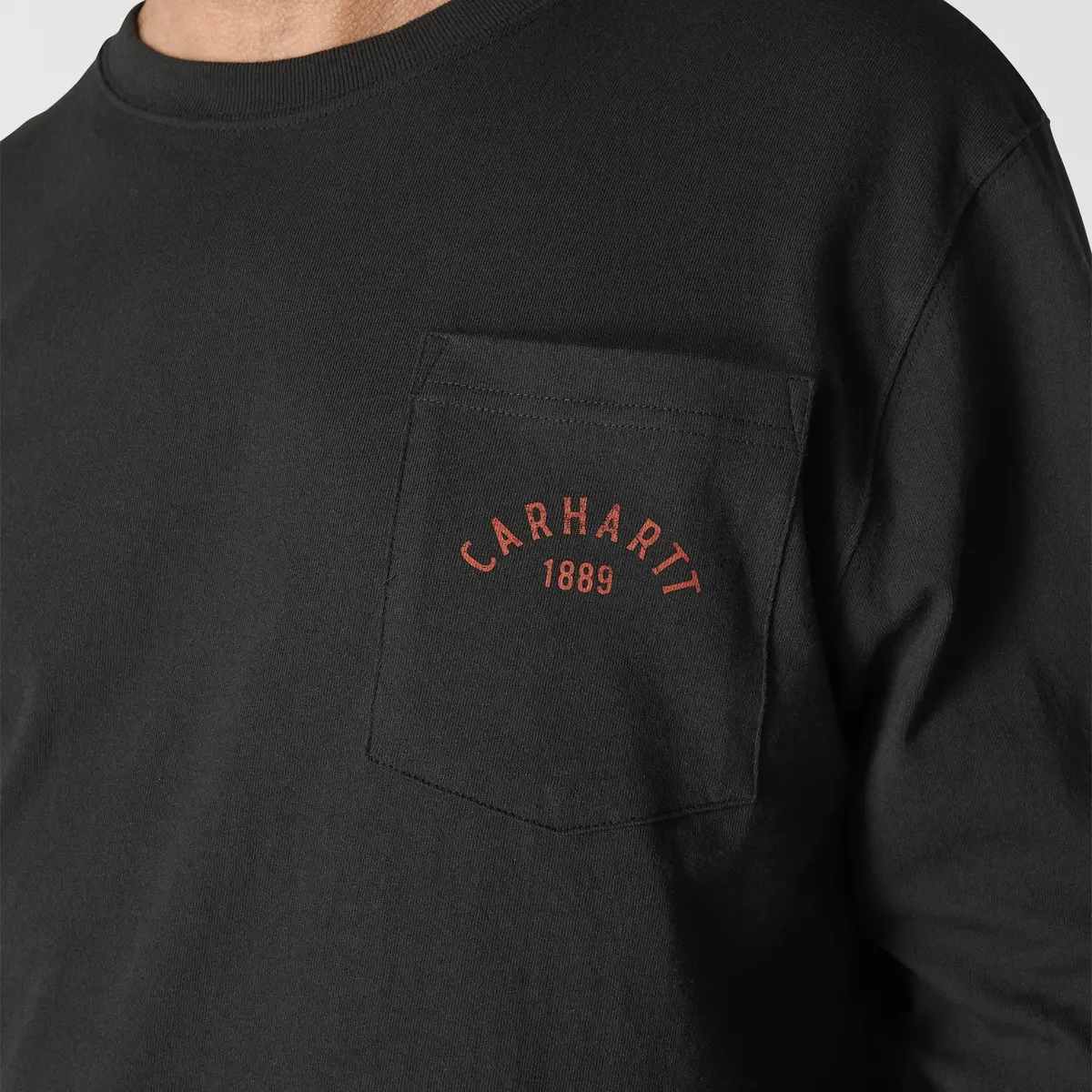 Men's Loose Fit Heavyweight Long Sleeve Longhorn Graphic Shirt 4