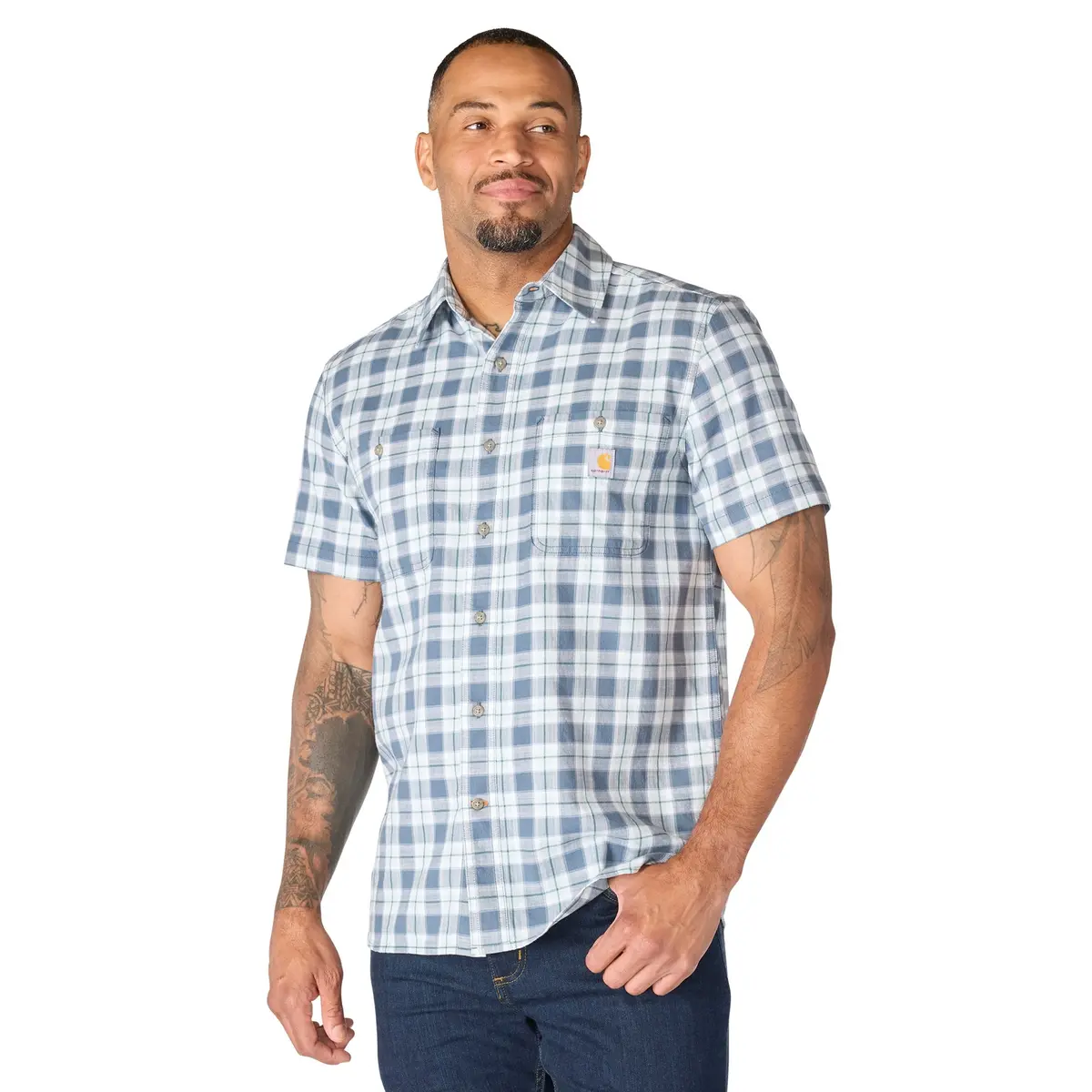 Men's Bozeman Relaxed Short Sleeve Plaid Shirt 1