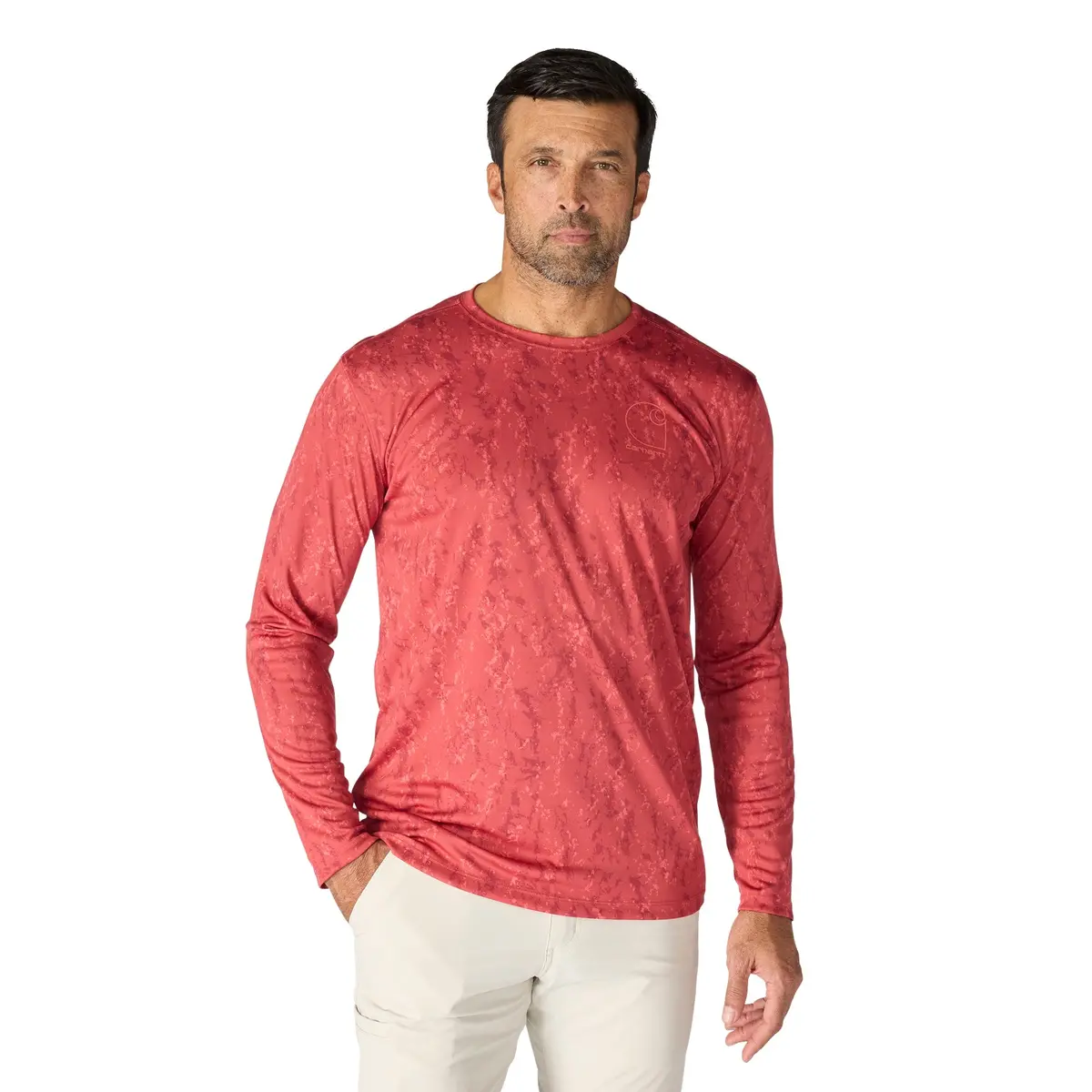 Men's Force Sun Defender Relaxed Print Long Sleeve T-Shirt 1