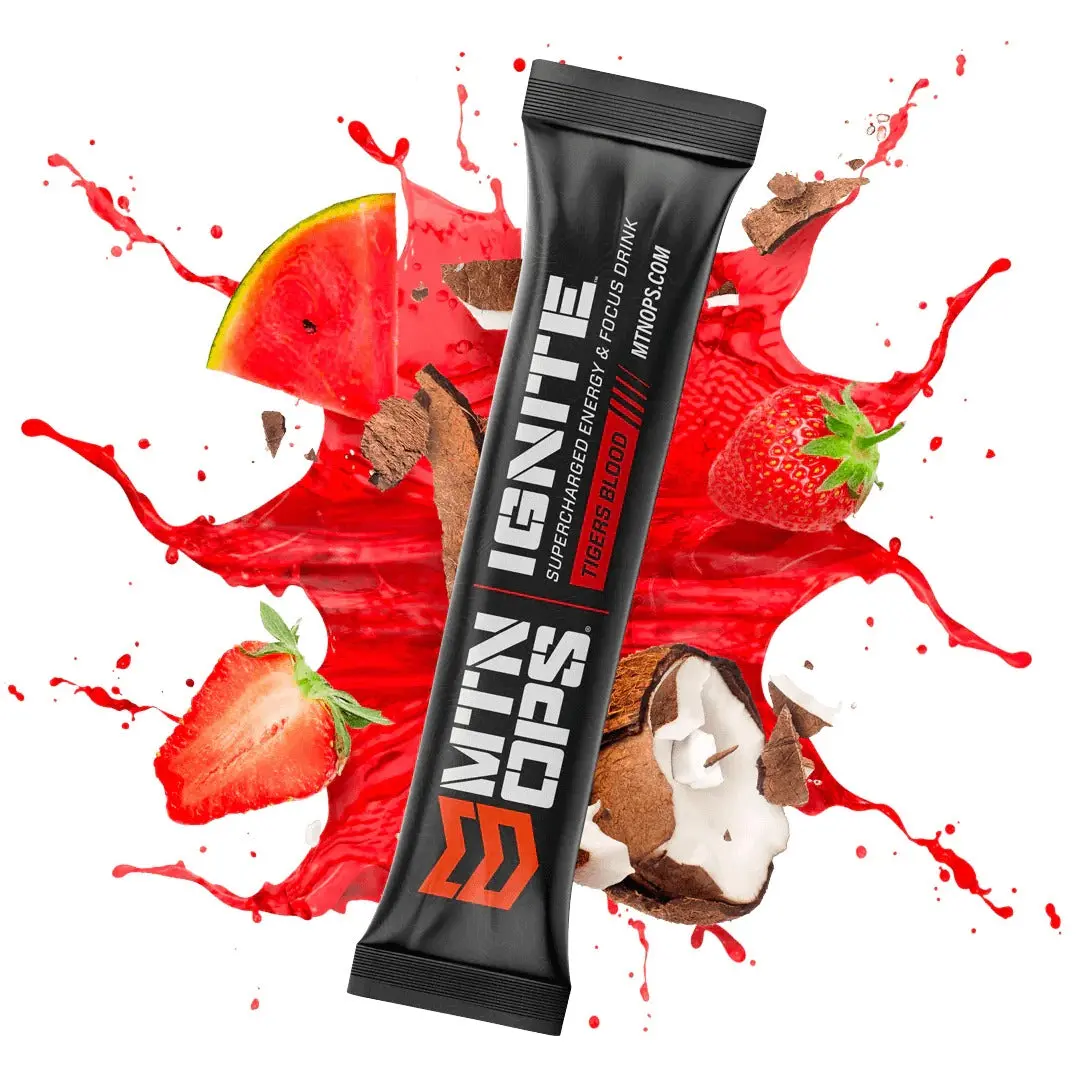 Ignite Single Serve Energy - Tigers Blood 1