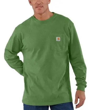 Men's Loose Fit Heavyweight Long-Sleeve Pocket T-Shirt 1