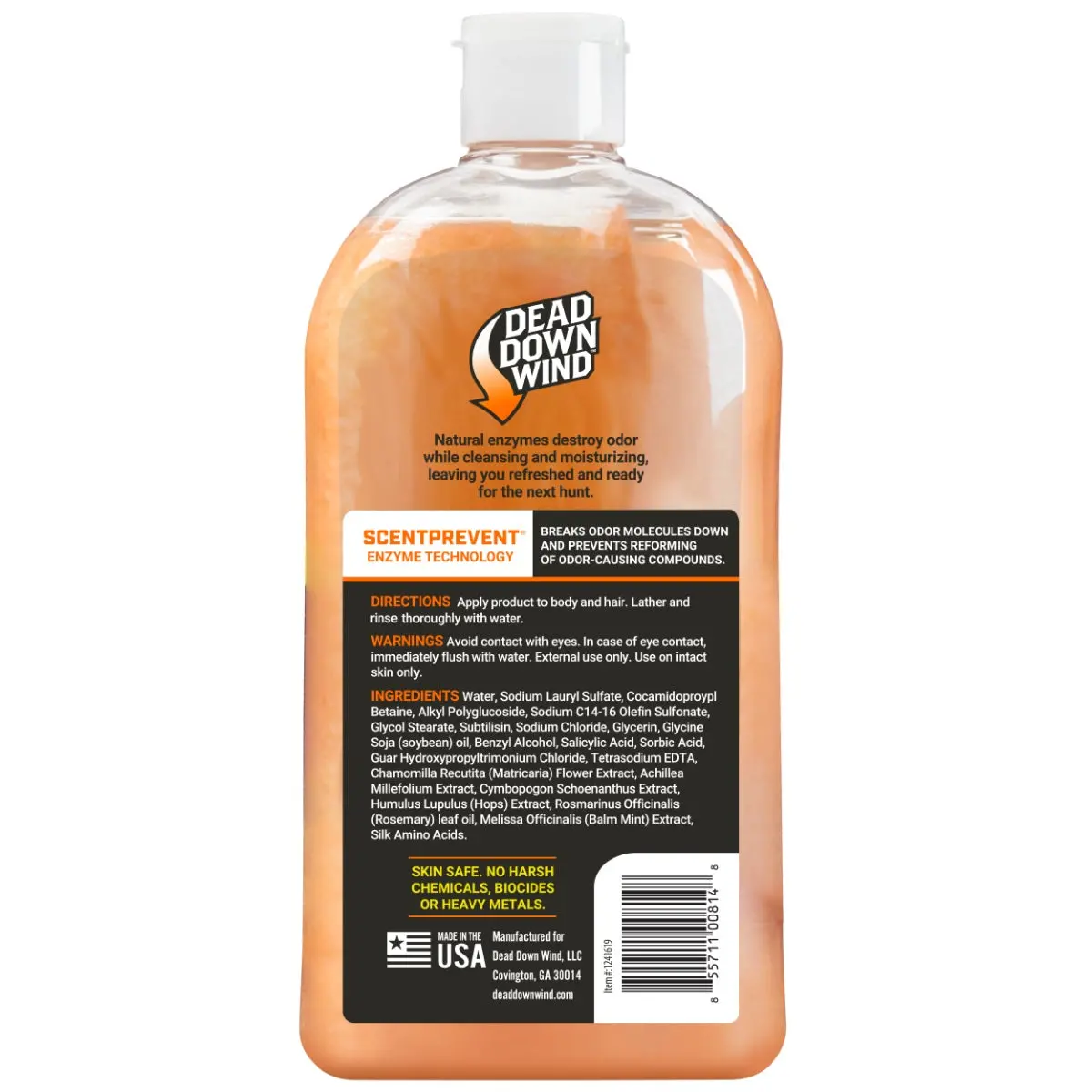 Orange Pearlized Body Wash & Shampoo 2