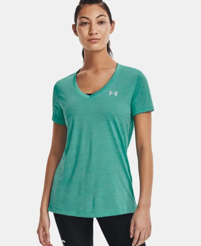 Women's Tech V-Neck Twist T Shirt 1