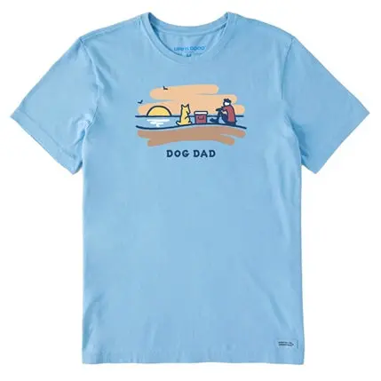 Men's Jake Beach Dog Dad Short Sleeve Crusher-Lite Tee 1
