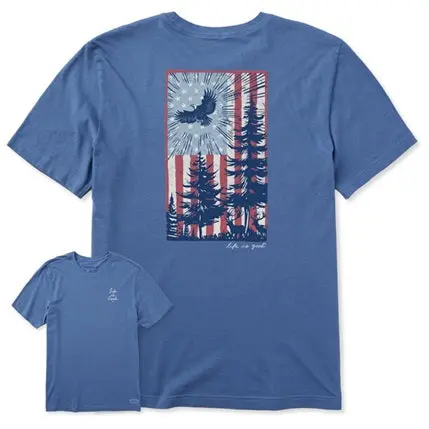 Men's Pine Tree Flag Short Sleeve Tee 1