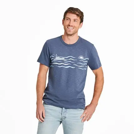 Men's Boat Ride Slub Slim Fit Tee 1