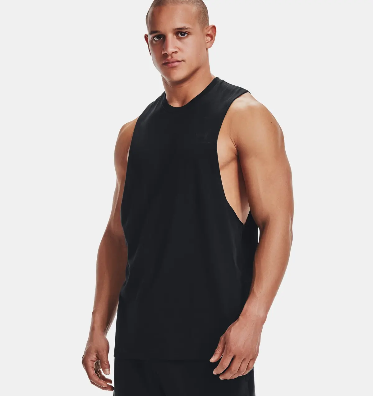 Men's Sportstyle Left Chest Cut-Off Tank Top 1