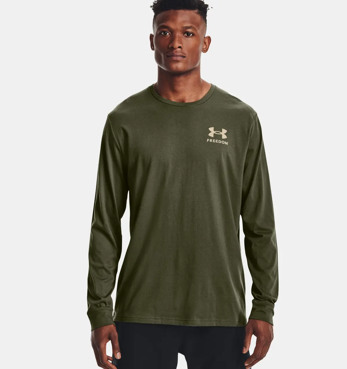 Men`S Ua Freedom Flag Long Sleeve 1