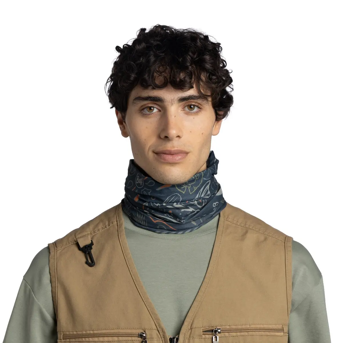Angler Coolnet Uv Neckwear - Largemouth Navy 2