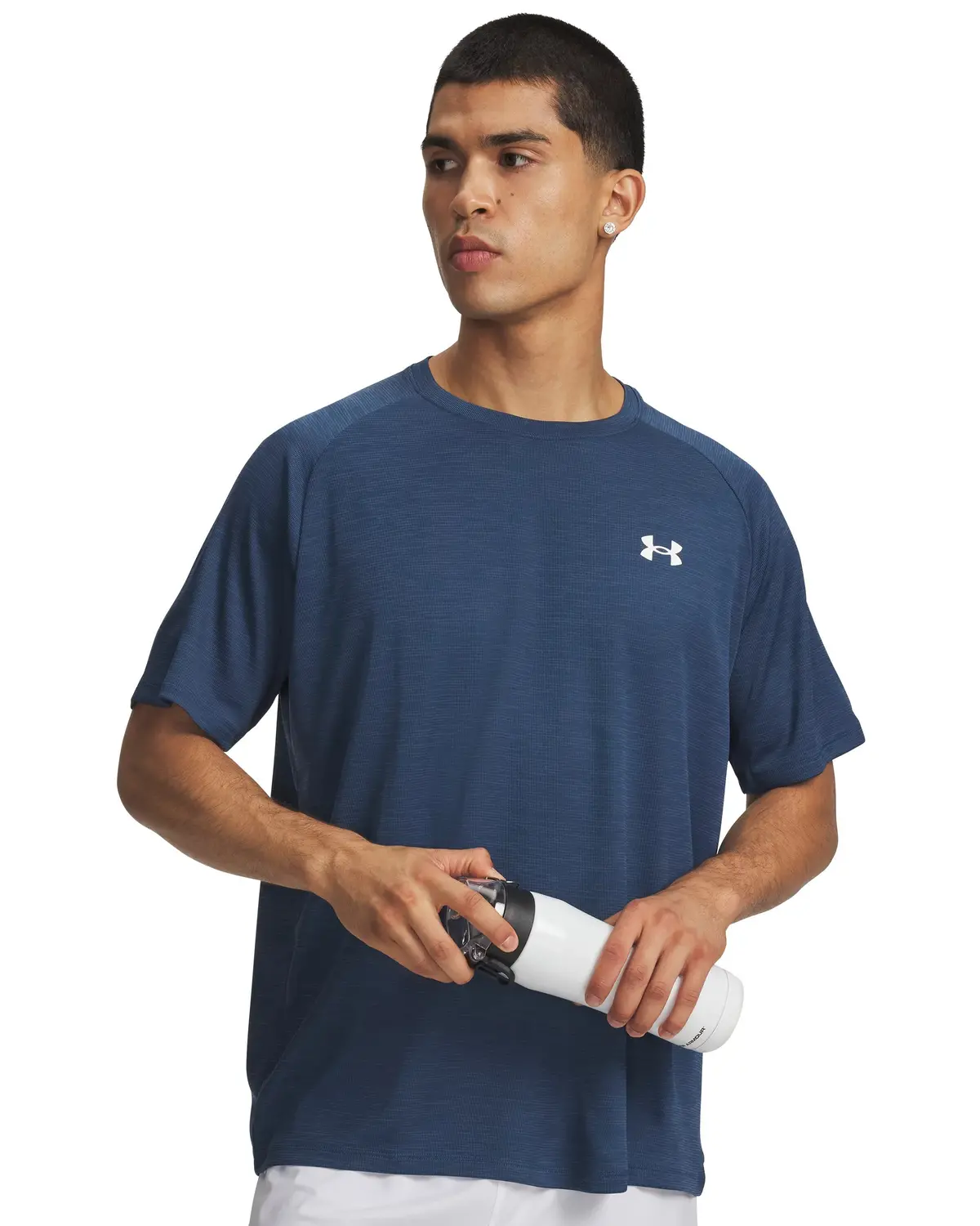 Men`S Ua Tech Textured Short Sleeve 1