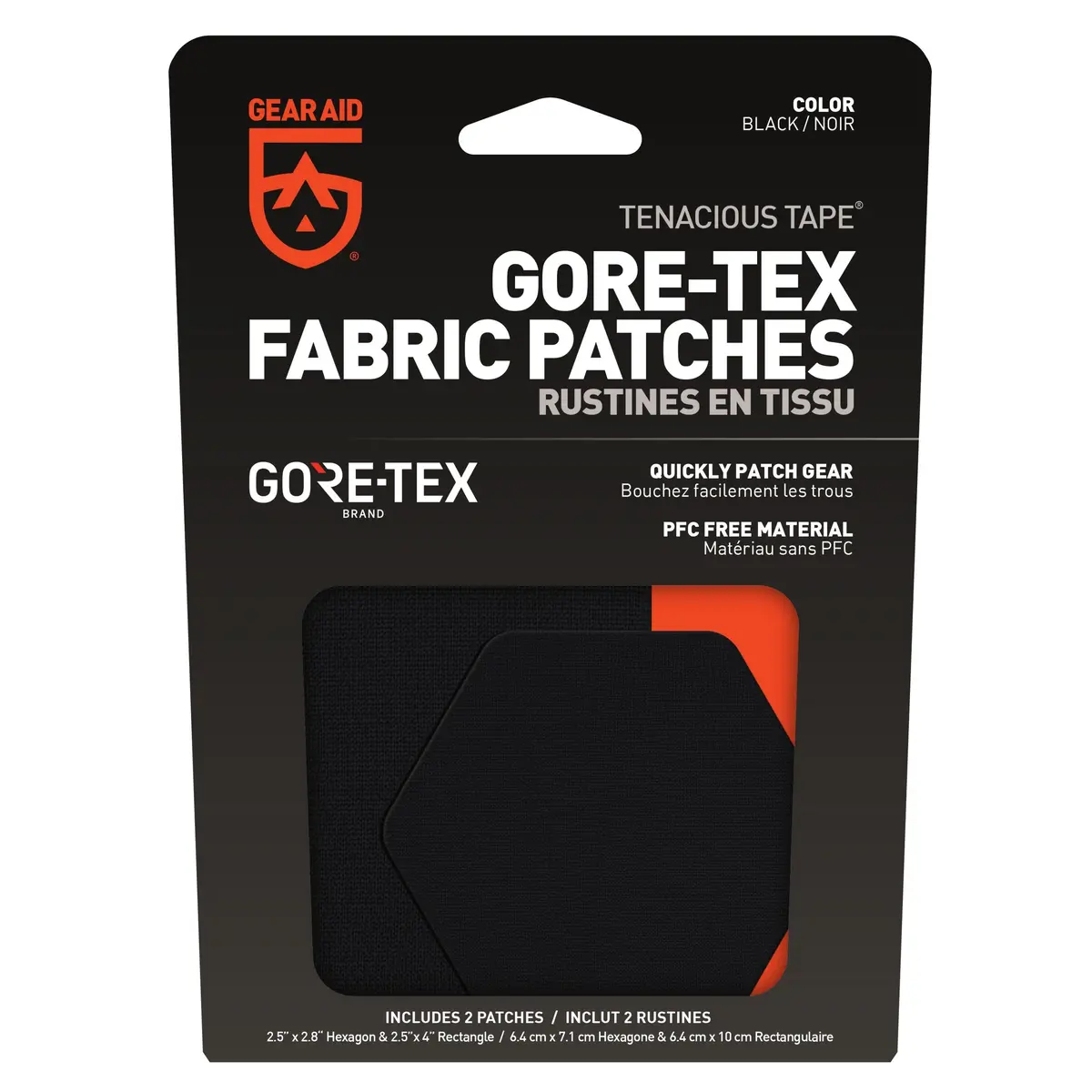 Tenacious Tape Gore-Tex Fabric Patches - Hex & Rect 1