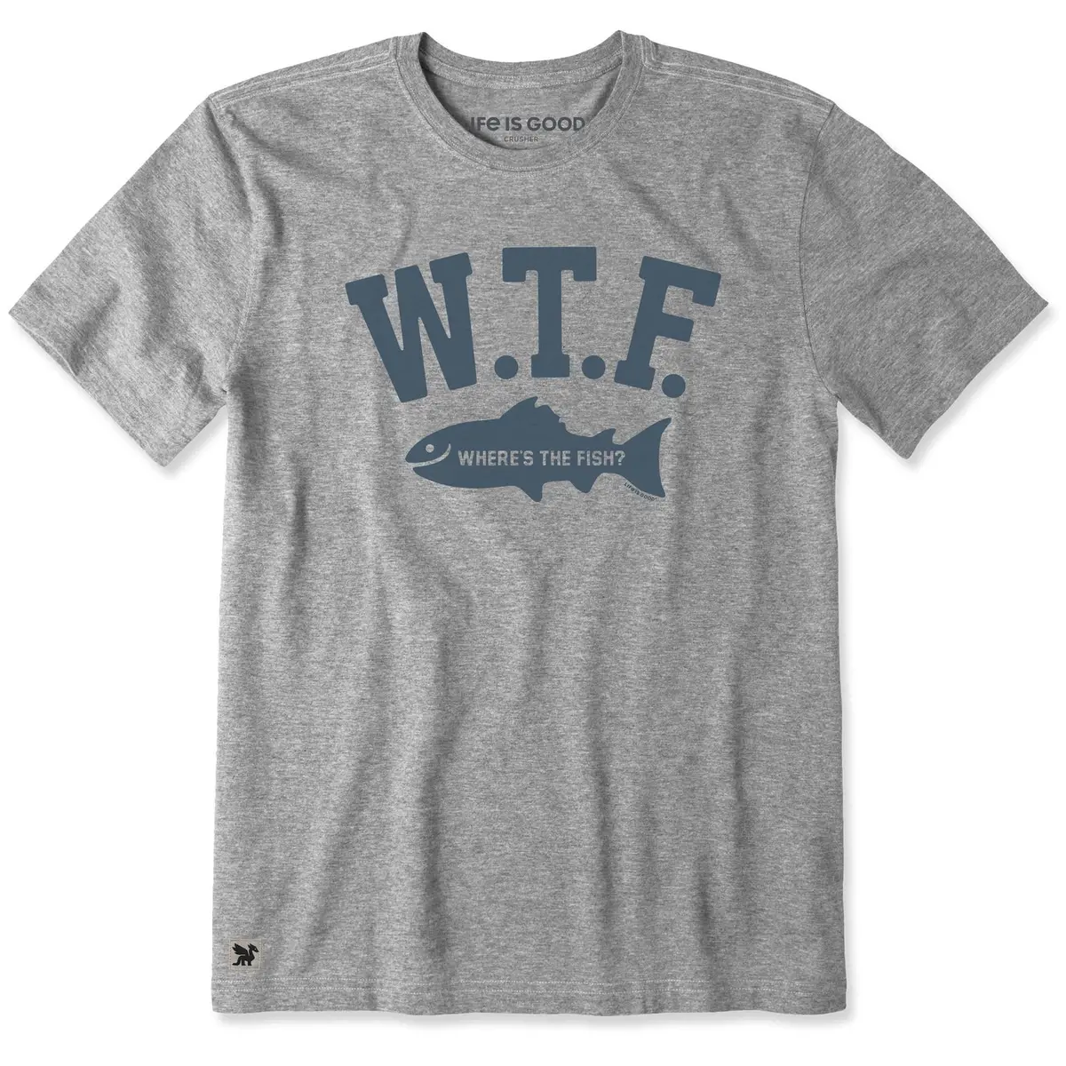 Men's W.T.F. Fish Short Sleeve Crusher Tee 1