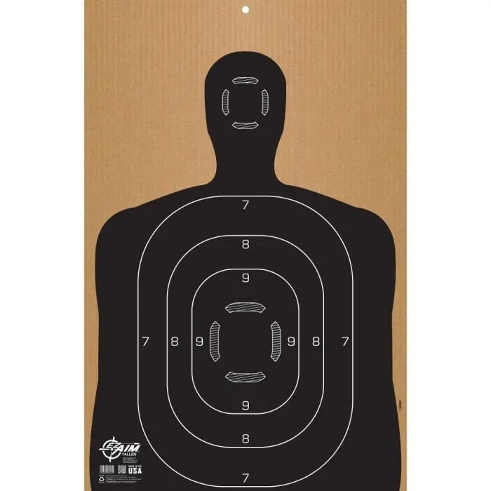 Ez Aim Cardboard Silhouette Shooting Target B27 1