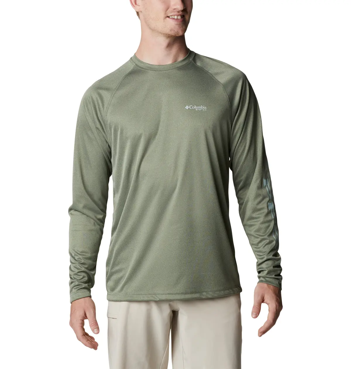 Men's Pfg Terminal Tackle Heather Long Sleeve Shirt 1