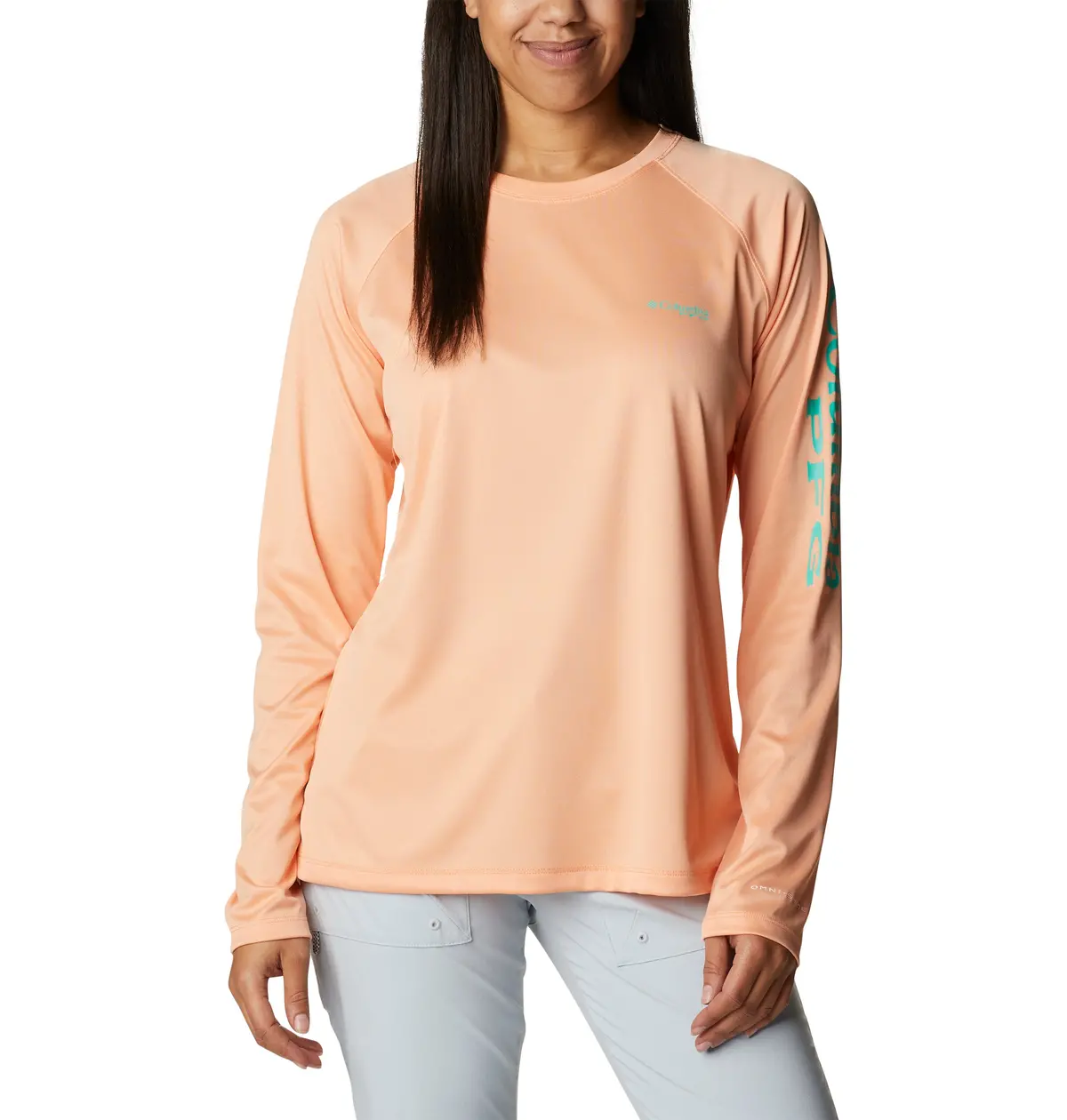 Women's Pfg Tidal Tee Heather Long Sleeve Shirt 1