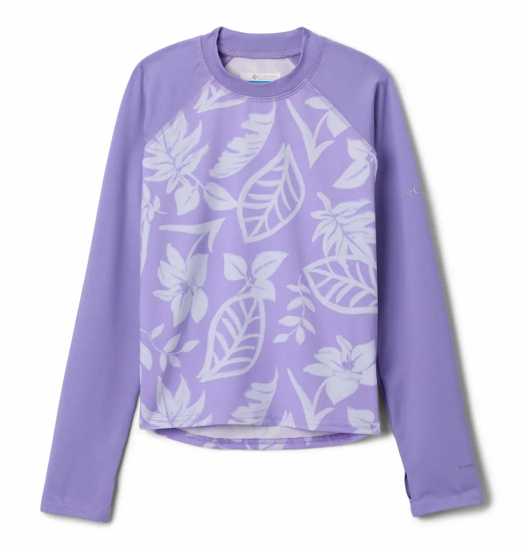 Girl's Sandy Shores Printed Long Sleeve Sunguard 1