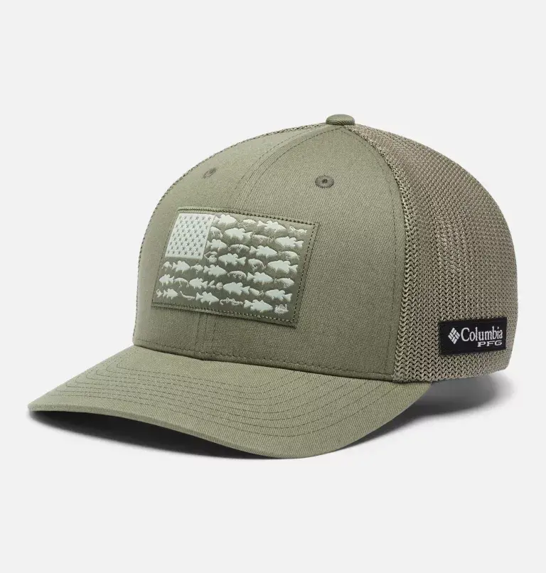 Pfg Fish Flag Mesh Ball Flexfit Cap - (High Crown) 1