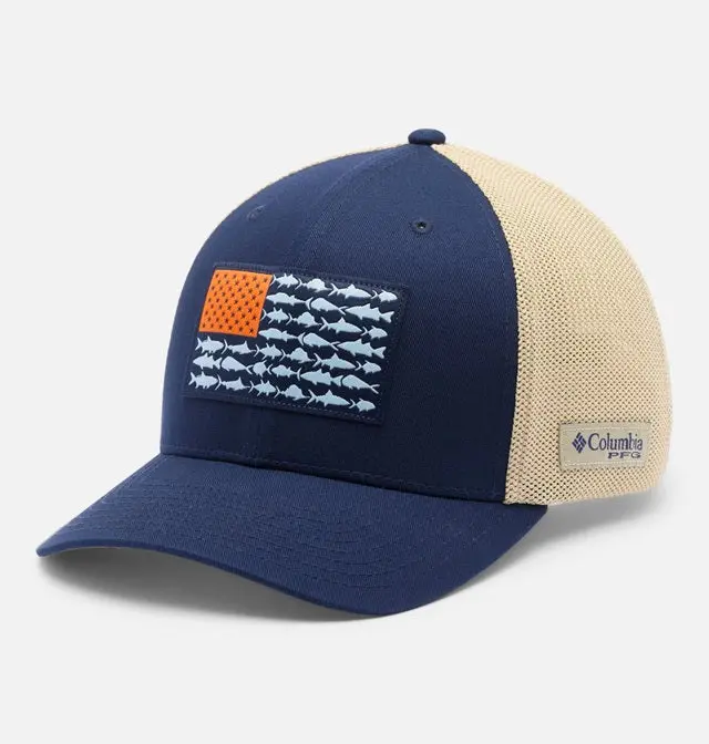 Pfg Fish Flag Mesh Ball Flexfit Cap - (High Crown) 1