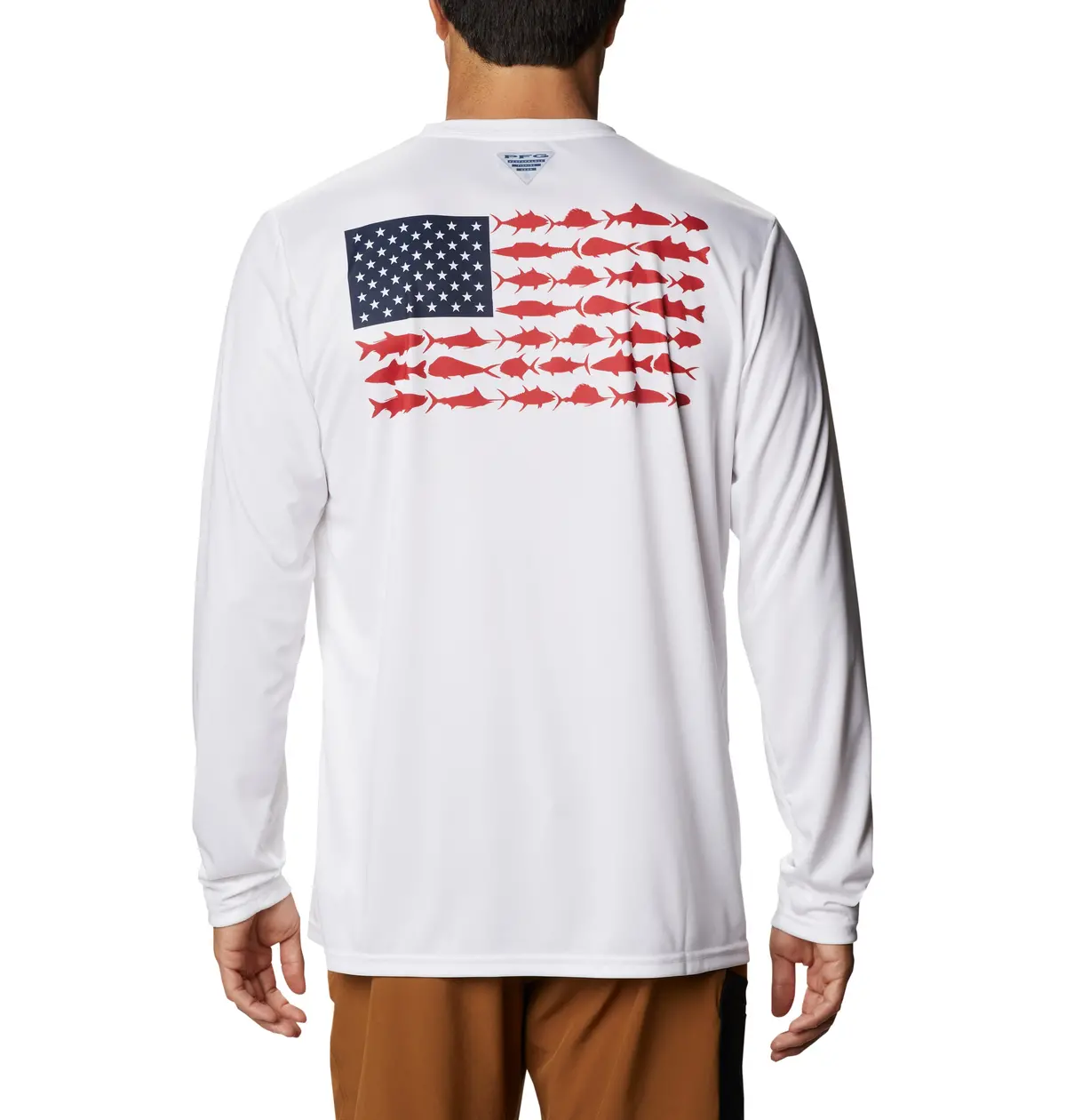 Men's Terminal Tackle Pfg Fish Flag Long Sleeve Shirt 1